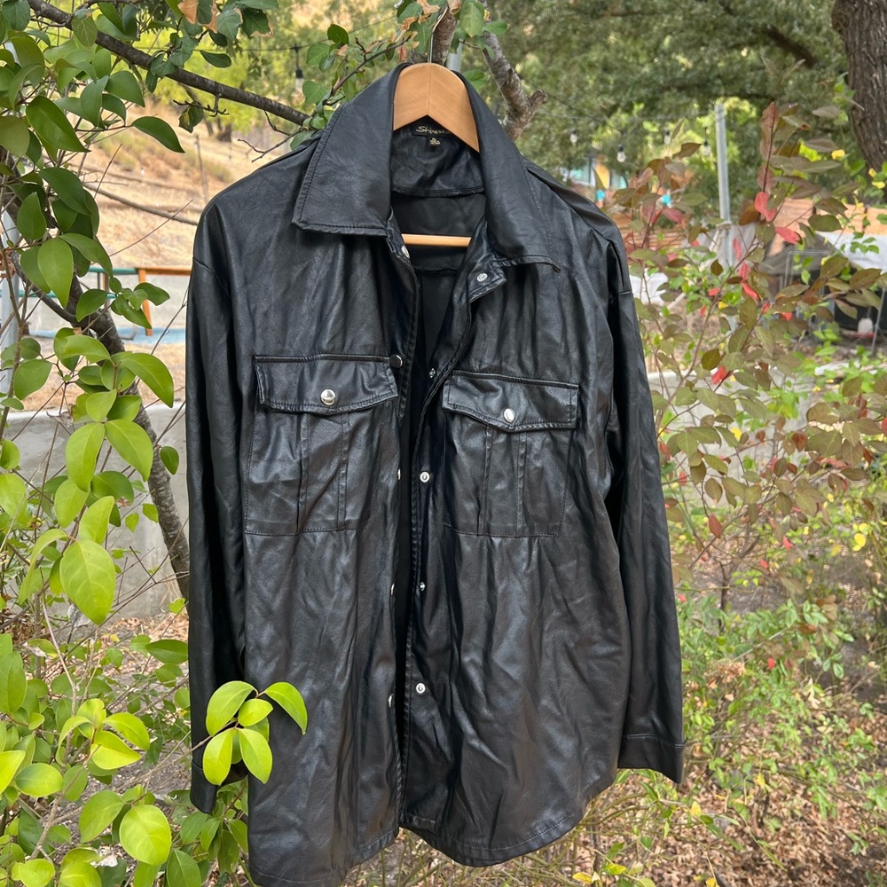 Shinestar Black Leather Jacket